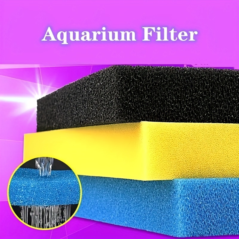 Set 2 zgušćene filter spužve za akvarijum – PU biokemijski filter za ribe i kornjače, višebojno