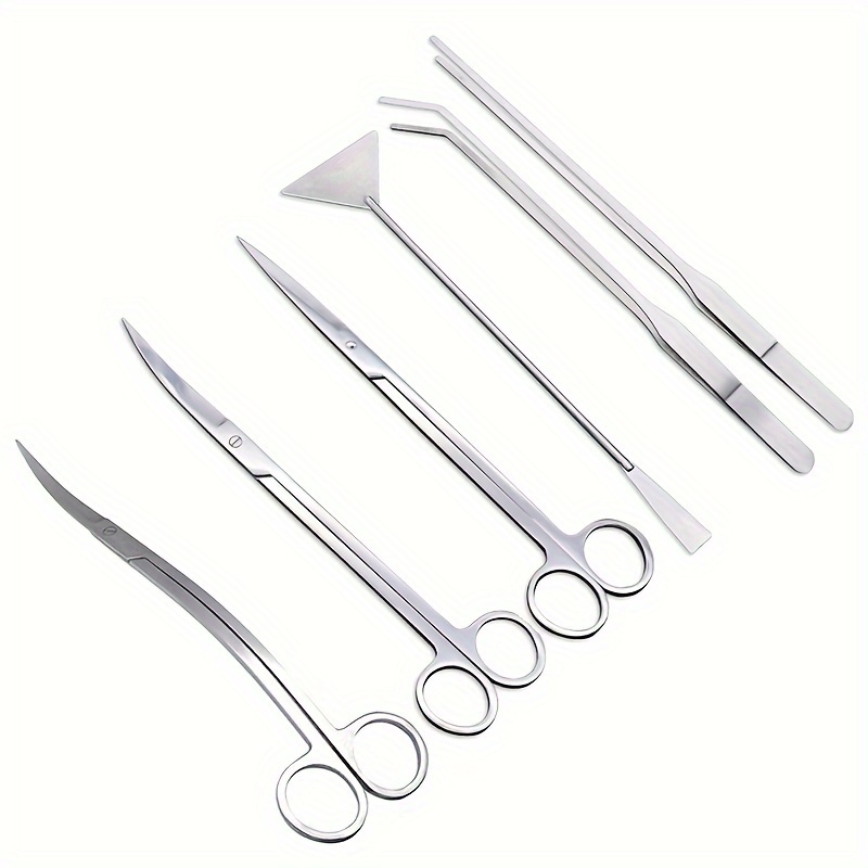 Set akvarijumskih makaza i pincete za biljke – inox alat za oblikovanje i čišćenje