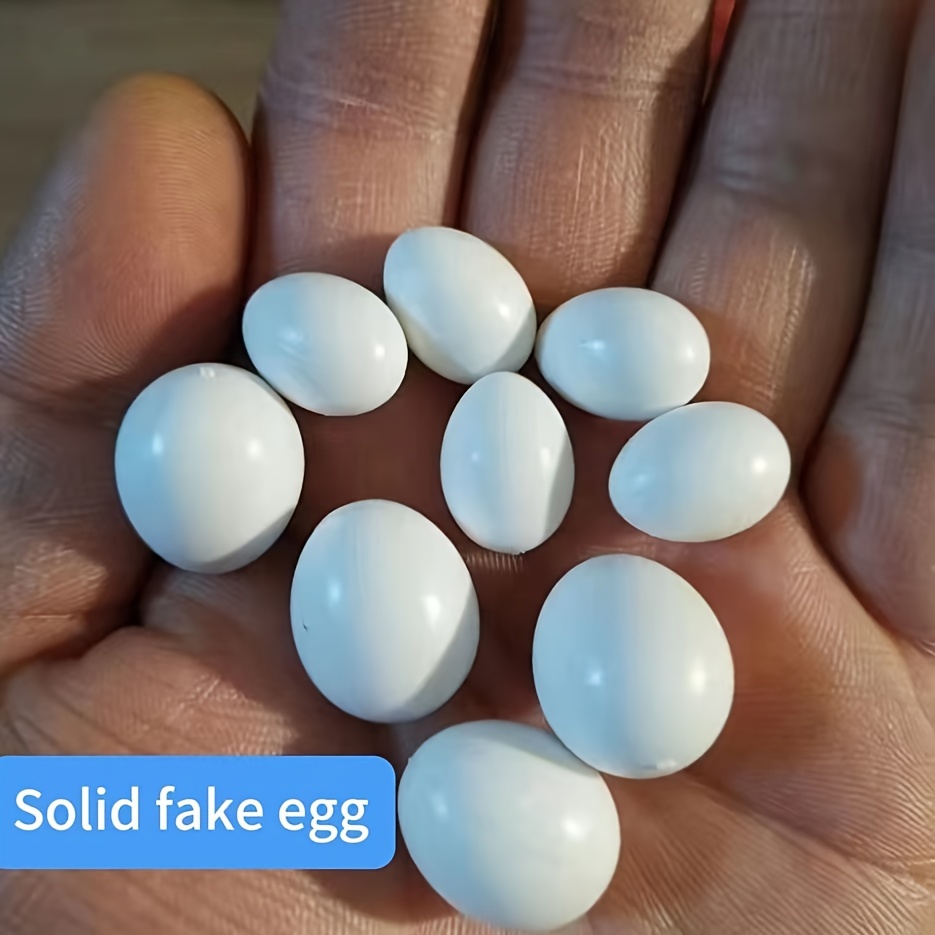 Set veštačkih zamenskih jaja za ptice 5/10 kom – plastična jaja za tigrice, kanarince, prepelice i kakadue
