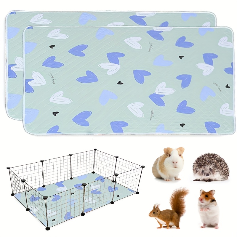 Set 2 višekratne podloge za kavez 119×79 cm – zelene, za zamorce i male glodare