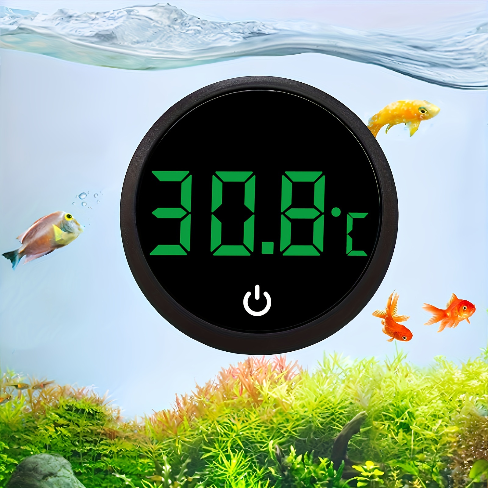 Digitalni akvarijumski termometar sa velikim LED displejom – precizan za akvarijume, reptile i inkubatore