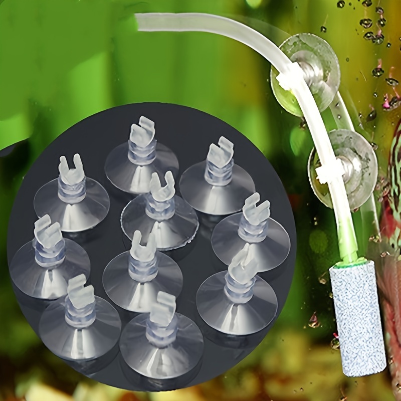 Set 10 PVC usisnih čašica za akvarijum – sigurno fiksiranje creva vazdušne pumpe