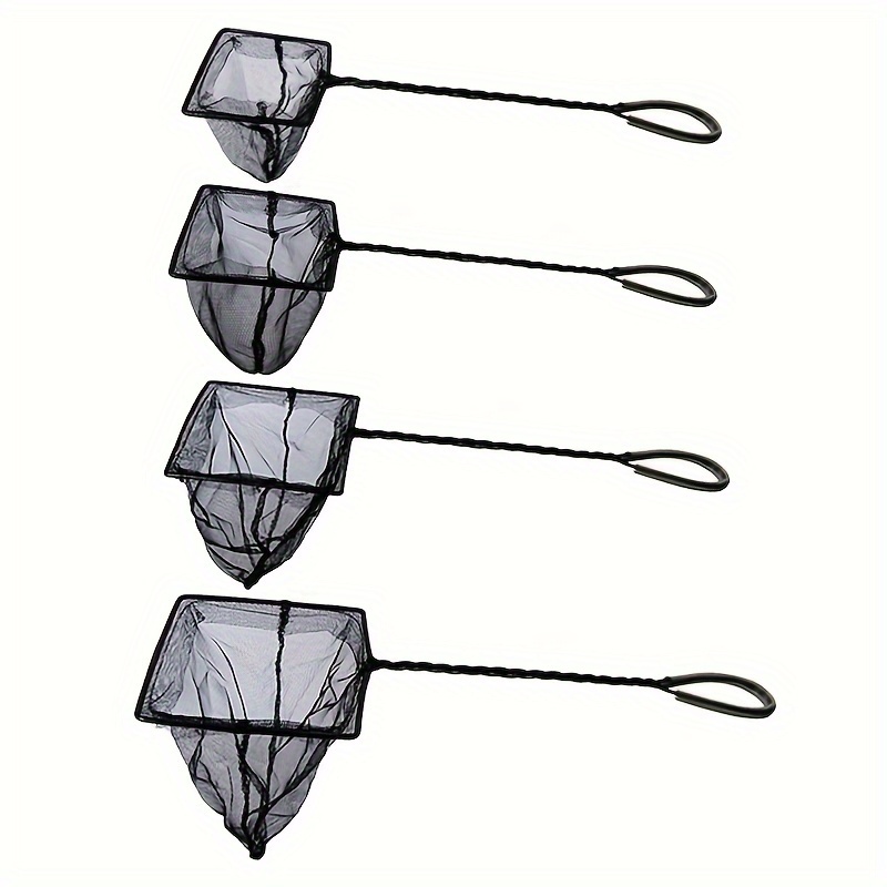 Set akvarijumskih mrežica 7.62, 10.16, 12.7, 15.24 cm (4 kom) – PE mreža za nežno hvatanje riba