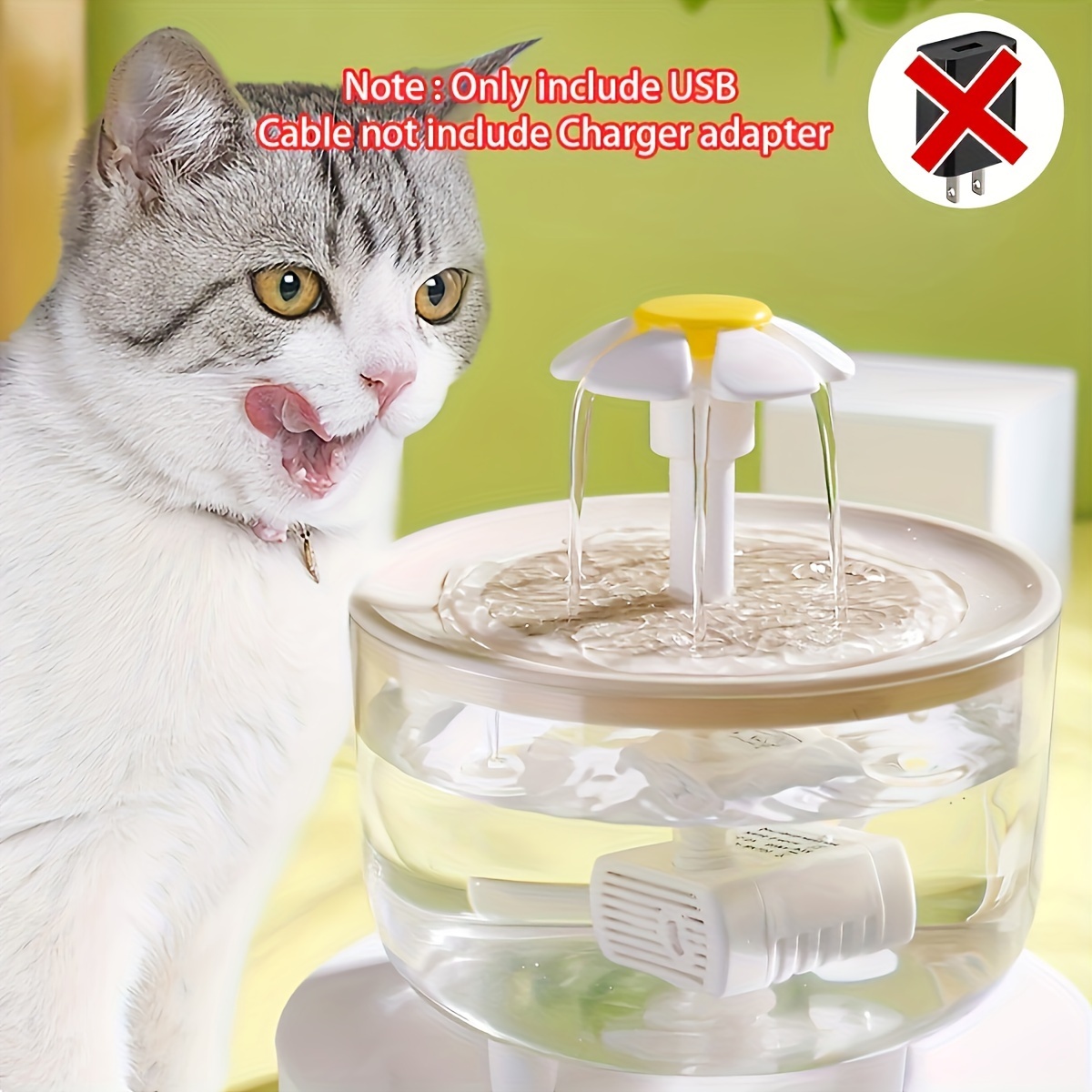 Automatska fontana za vodu 1,5 L – prozirna, USB napajanje, tihi rad, laka za čišćenje