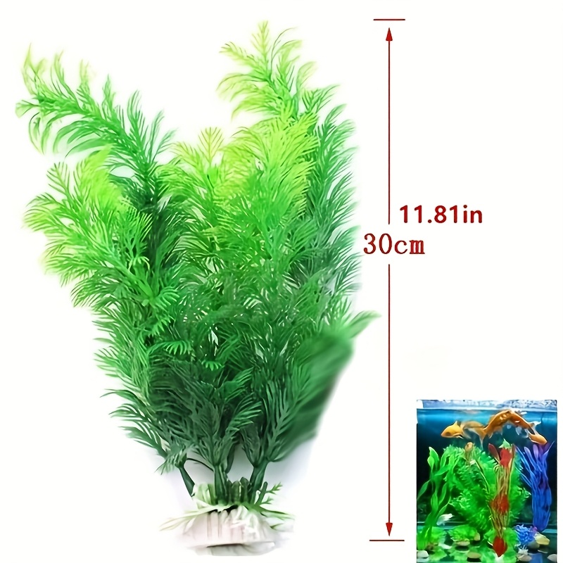Veštačka akvarijumska biljka 30 cm — realistična trava od PE za dekoraciju akvarijuma