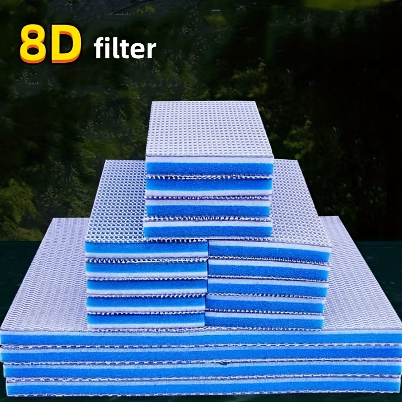 8D bio-spužva za akvarijum – PE filter visokog gustine, periva i otporna na kidanje