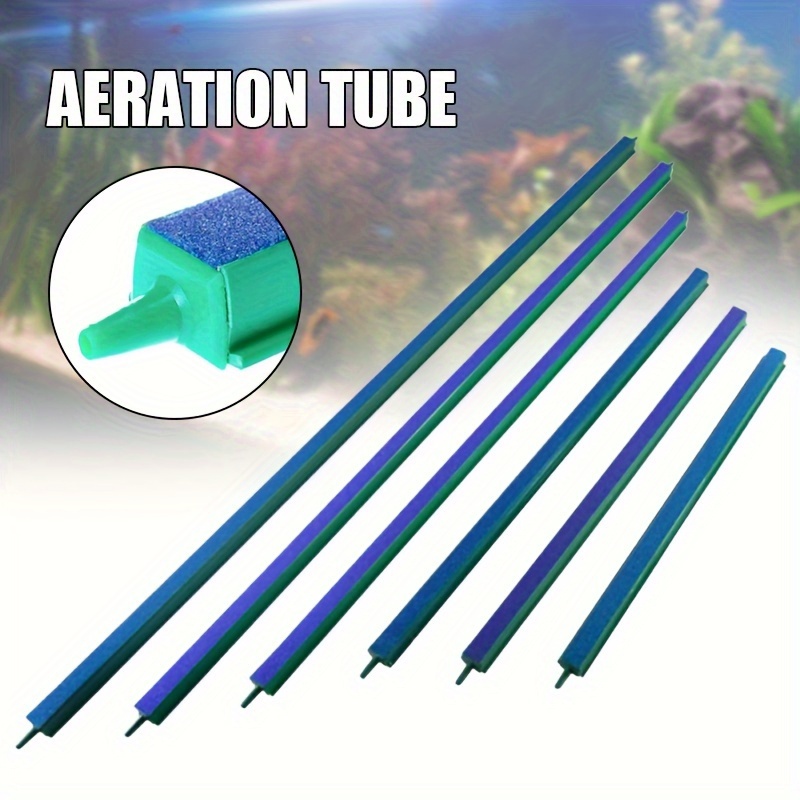 ABS aeracione cevi sa zelenom pumpom za akvarijum — radi bez baterija, dužine 10–35 cm