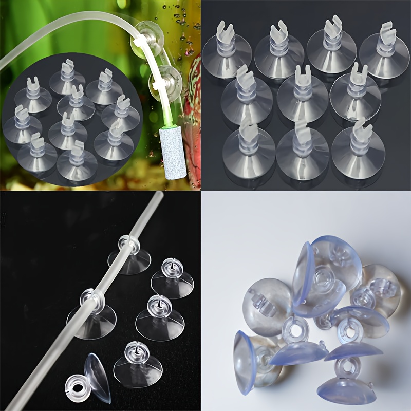 Set od 20 držača creva za akvarijum sa usisnim čašicama – PVC organizatori za aerator