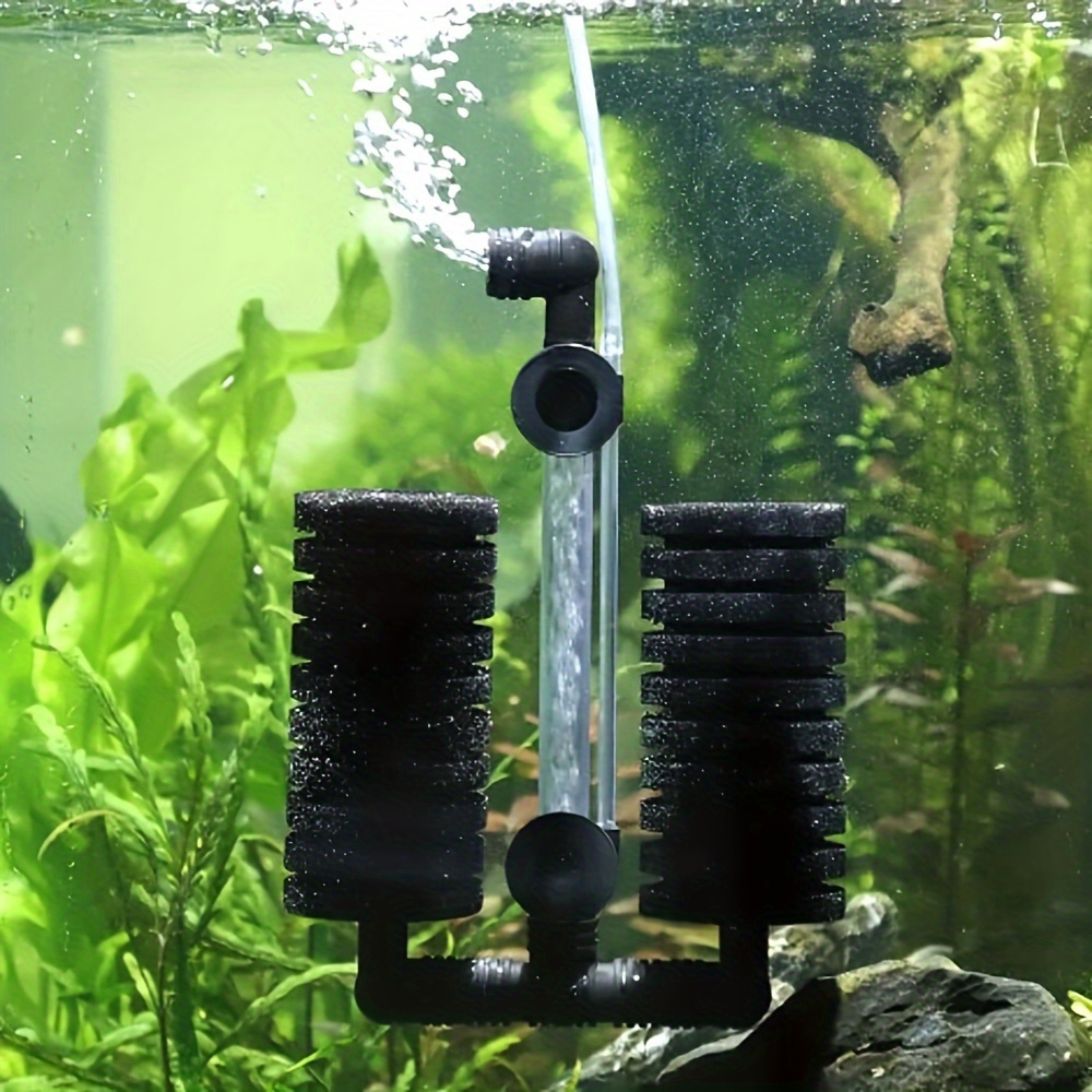 Dvostruki bio sunđer filter za akvarijum sa usisnom čašicom – za betta, škampe i nano akvarijume do 38 L